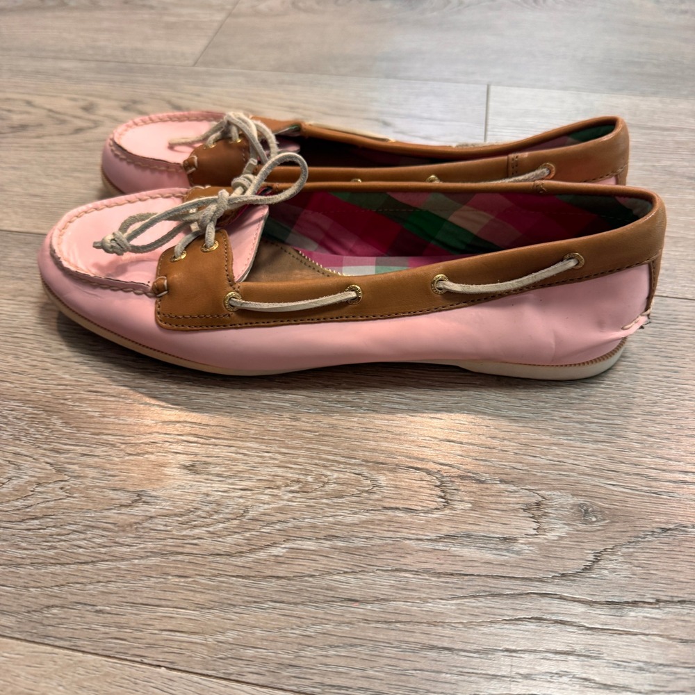 Sperry Top-Sider Audrey Boat Shoes Size 9.5 Pink Leather Loafers Casual Womens - Picture 5 of 9